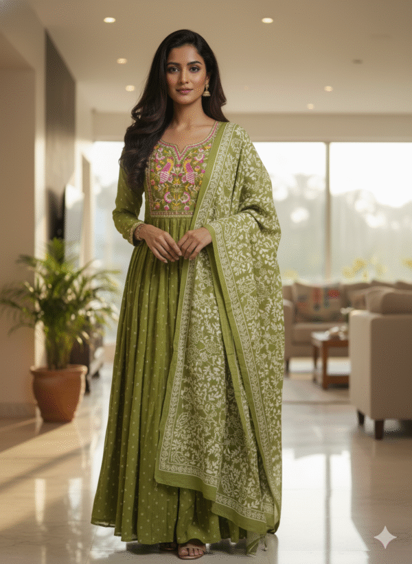 Anarkali Suit with Dupatta