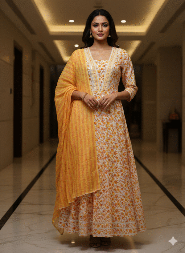 Anarkali Suit with Dupatta