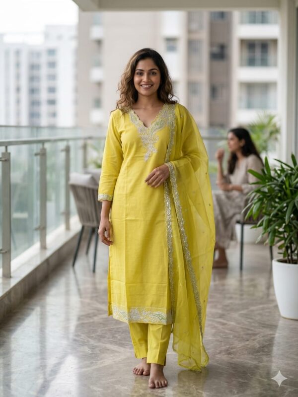 Embroidery kurta set