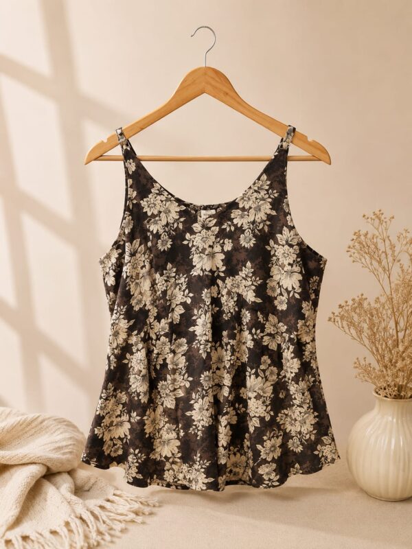 Floral cotton mix camisole top